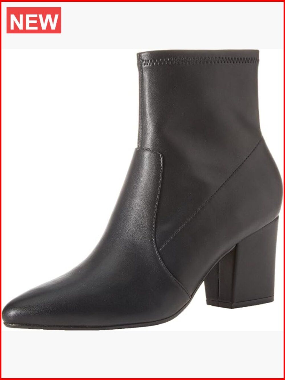 Women's Fitted Stretch Ankle Boots with Block Heel